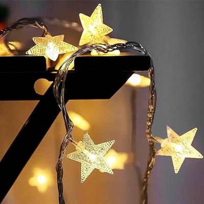 20 Adet Mini Yıldız Led 5 Metre Günışığı Rengi Dekoratif Led (3936)