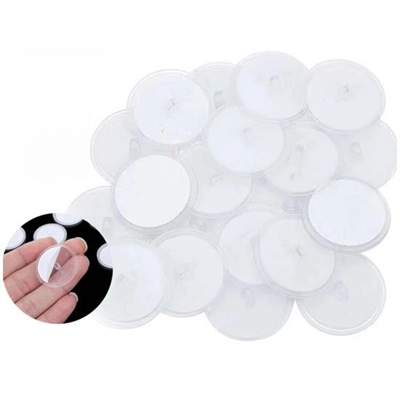 20 Adet Şeffaf Yuvarlak 3 Cm Çaplı Güçlü Disk Yapışkanlar Bx40