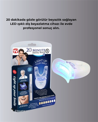 20 Dakikada Hızlı Etkili Diş Beyazlatıcı Cihaz