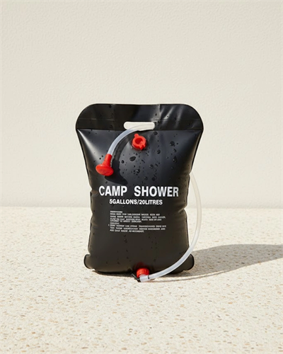 20 Litre Güneş Enerjili Kamp Duşu PVC Dayanıklı Taşınabilir Duş Torbası
