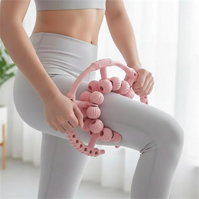 20 Tekerlekli Ayarlanabilir Bacak ve Kol Masaj Aleti – 360° Tam Daire Derin Doku Kas ve Lenfatik Masaj Silindiri