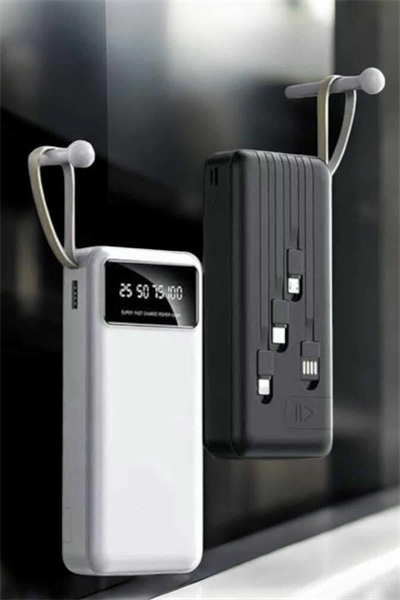 20.000 Mah Led Işıklı LCD Ekran USB Girişli Type-C Lightning Powerbank Yeni Nesil