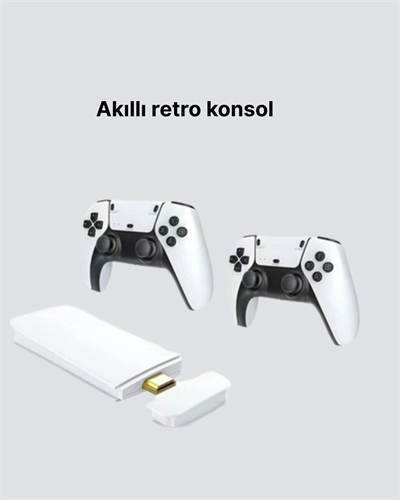 20.000 Yüklü Oyunlu Kablosuz Retro Oyun Konsolu 4K Destekli
