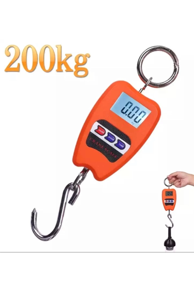 200 kg Vinç Tipi Kancalı Terazi - Ağır Yükler İçin Hassas Ölçüm