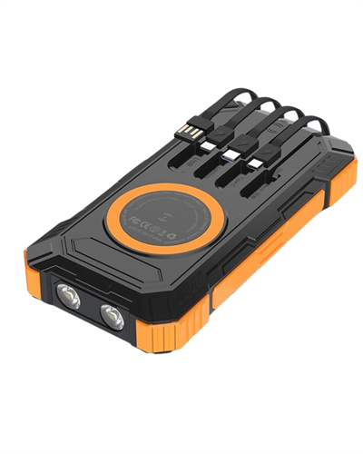 20000 mAh Powerbank Güneş Enerjili Kablosuz Şarj Hızlı Şarj Taşınabilir Batarya