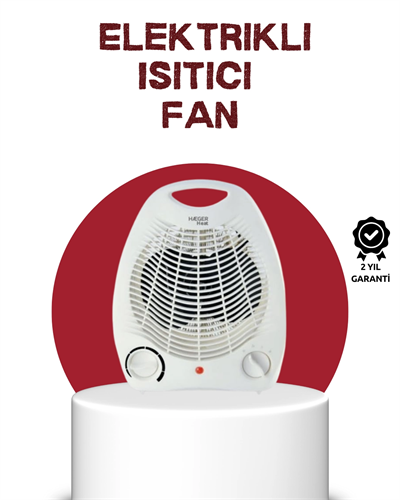 2000W Taşınabilir Elektrikli Fanlı Isıtıcı – Hızlı Isınma, Kompakt Boy