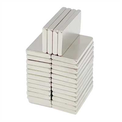 20×10×2 mm N35 Neodyum Mıknatıs – Köşeli, Nikel Kaplama (50’li Set)