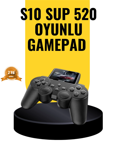 2025 A Kalite S10 Gamepad 520 Oyunlu TV Bağlantılı Retro Atari Konsolu