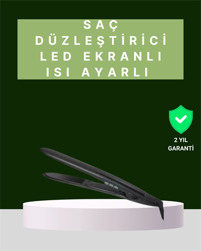 2025 Isı Ayarlı Titanyum Kaplama Seramik Plakalı Saç Düzleştirici Dijital Ekranlı A Kalite