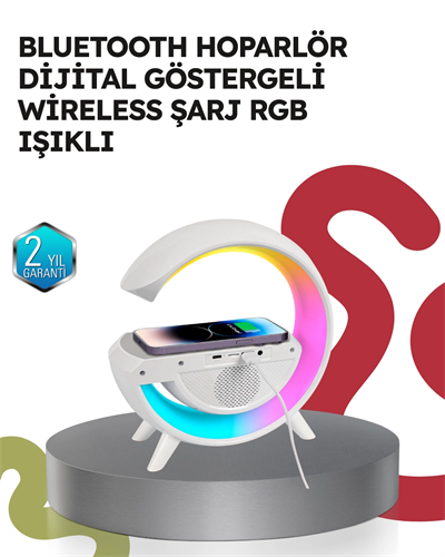 2025 Model 15W Kablosuz Şarjlı Renkli Atmosfer Lambası