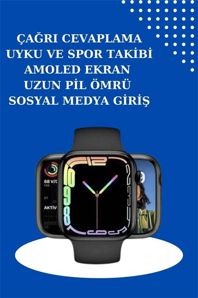 2025 Model Akıllı Saat ve 2.Nesil TWS Bluetooth Kulaklık ANC Özelliği Amoled Ekran