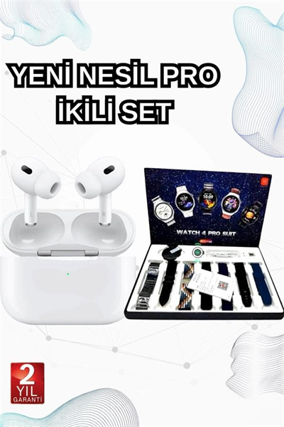 2025 Model Akıllı Saat ve Yeni Nesil Pro Bluetooth Kulaklık ANC Özelliği