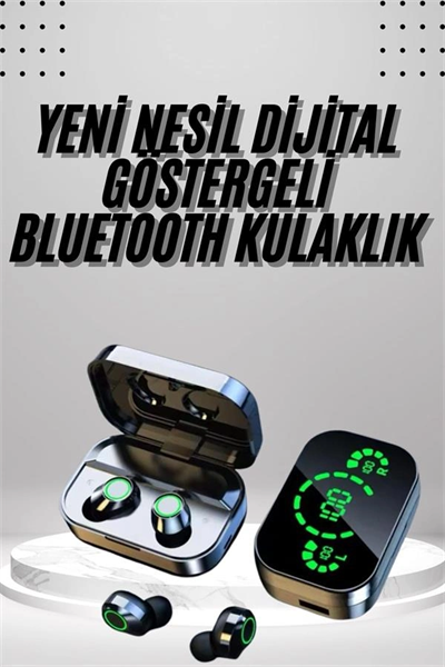 2025 Model Bluetooth Kulaklık Telefon Şarj Edebilen Çağrı Cevaplama Dijital Göstergeli