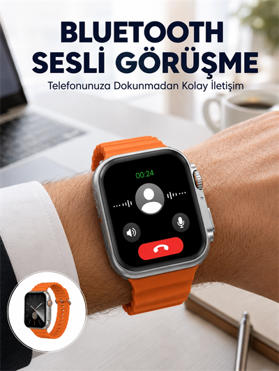 2025 Model Gelişmiş Özellikli Nabız Sensörlü Spor Takibi Yapabilen Titreşimli Saat Yeni Nesil