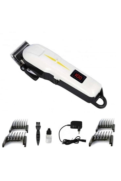 2025 Model Şarjlı Dijital Saç Sakal Tıraş Makinesi Islak Kuru Kullanıma Uygun