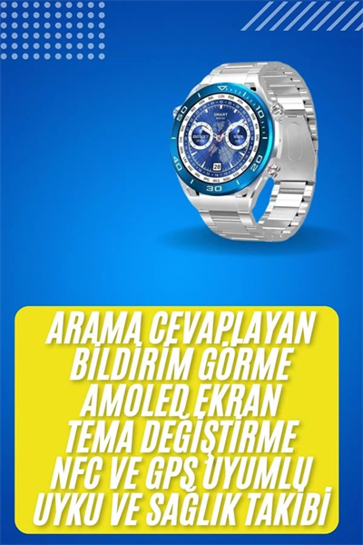 2025 Model Yuvarlak Ekran Android ve İOS Uyumlu GPS Takibi Yapabilen Akıllı Saat