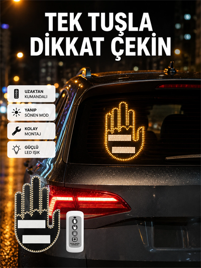 2025 Orijinal LED El Park Uyarı Sistemi Uzaktan Kumandalı