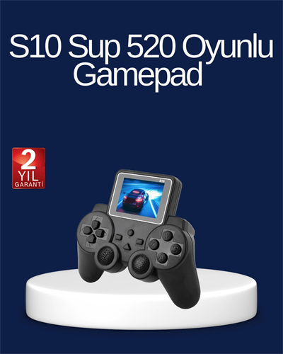 2025 S10 Gamepad 520 Klasik Retro Oyunlu TV Bağlantılı A Kalite Orijinal