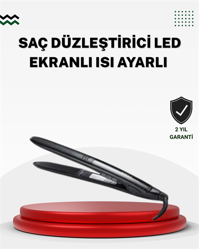 2025 Seri Profesyonel Isı Ayarlı Titanyum Kaplama Saç Düzleştirici Dijital Ekranlı