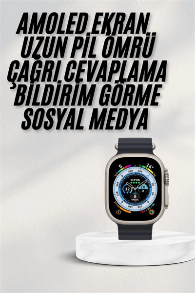 2025 Yeni Model Akıllı Saat Android ve İOS Uyumlu Çağrı Cevaplama