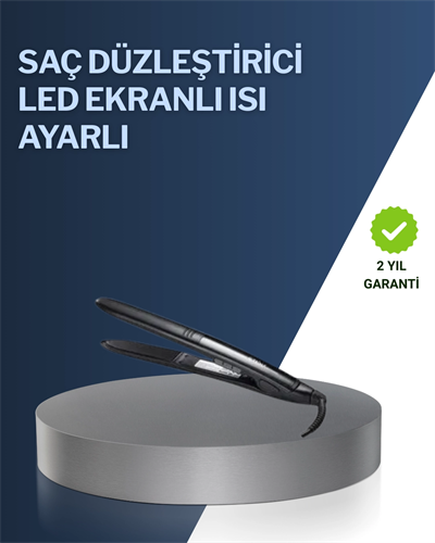 2025 Yeni Seri Dijital Ekranlı Isı Ayarlı Saç Düzleştirici Titanyum Kaplama A Kalite