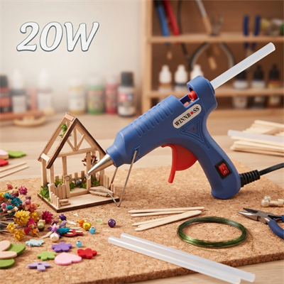 20W Sıcak Silikon Tabancası - Küçük Boy - 7.5 mm Mum Silikon Uyumlu