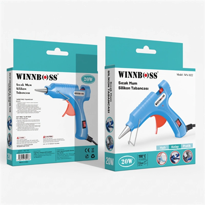 20W Sıcak Silikon Tabancası - Küçük Boy - 7.5 mm Mum Silikon Uyumlu