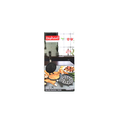 20cm Granit Döküm Waffle Tava Bakalit Sap Bx40