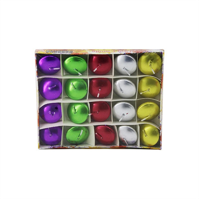 20pcs Suda Yüzen Mum Beyaz - Renkli Bx40