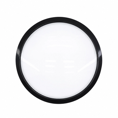 20w Siyah Metal Kasa Sıva Üstü Yuvarlak Ledli Glop Armatür Ip20 6500k - 1800lm E1212/s Bx40