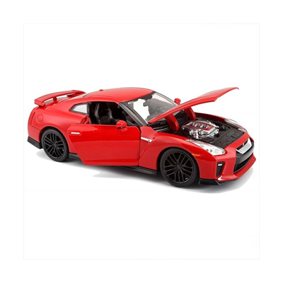 21082 Burago 1:24 Nissan GT-R 2017 Model Araba