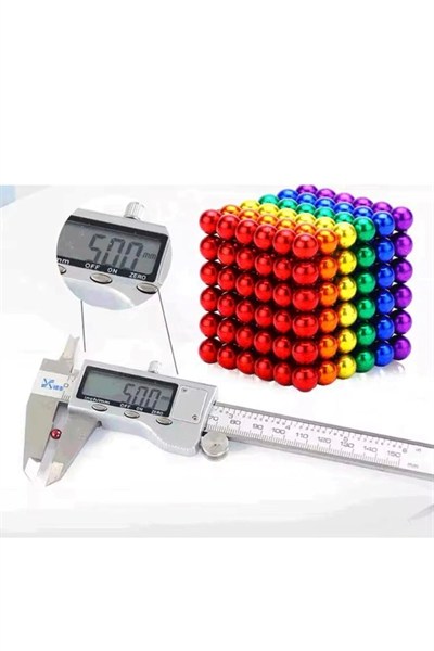 216 Parça 5mm Manyetik Top Seti | Sihirli Mıknatıslı Küp Yapı Oyuncak | Stres ve Rahatlama İçin Eğlenceli Manyetik Toplar