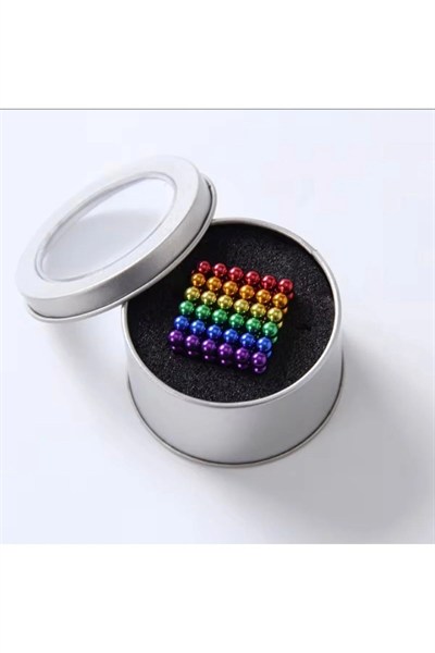 216 Parça 5mm Manyetik Top Seti | Sihirli Mıknatıslı Küp Yapı Oyuncak | Stres ve Rahatlama İçin Eğlenceli Manyetik Toplar