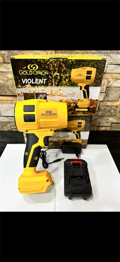 21v Kablosuz Hava Üfleyici | 32.000rpm Turbo Fan, 12.000mah Batarya, Bahçe & Araç Kurutma / Sarı Bx40