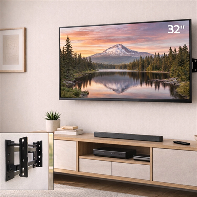 22 İnç ve 44 İnç - 32 İnç Sabit TV Askı Aparatı - LCD LED TV Uyumlu - 56-140 cm