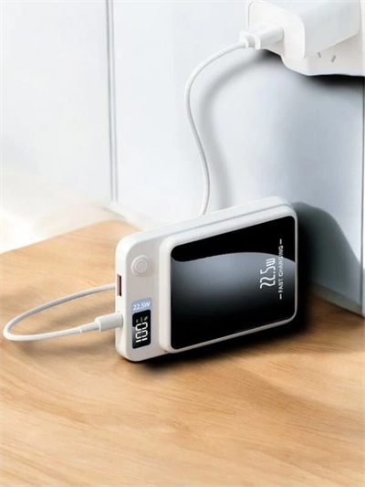 22.5W Magsafe Kablosuz Şarjlı Powerbank Dijital Ekran ve Hızlı Şarj