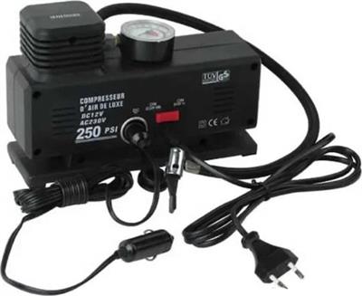 220 Volt-12 Volt 250 Psi Kompresör Lastik Hava Şişirme Oto Pompası Fişli Ve Çakmaklı Yage-843 (3936)