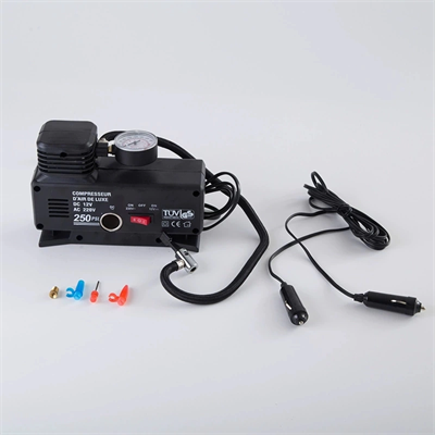 220v Ile 12v Oto Elektriği Çalışan Hava Lastik Şişirme Kompresörü 250 Psı Çok Amaçlı Yol Yardımı
