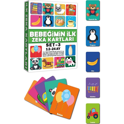 2212 Eğitici Kartlar 12-24 Ay Zeka Kartları