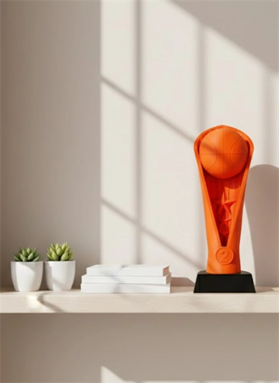 23cm Turuncu Basketbol Kupa Biblo Modern Ödül Dekor Ürünü