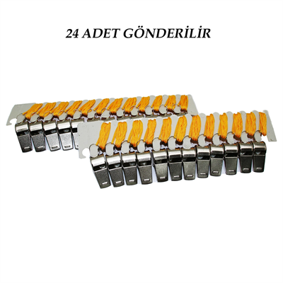 24 Adet Metal Düdük Bx40