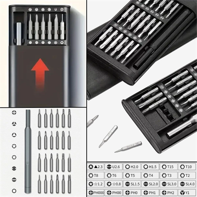 25 Parça 24 Farklı Uçlu Mıknatıslı 25 İn 1  Tornavida Seti Bx40