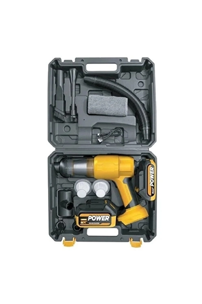 25.000mah Çift Bataryalı Auhma 20.000pa Ultra Çekim Güçlü Çantalı Araç Temizleme Süpürgesi