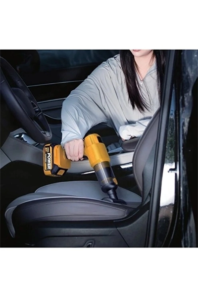 25.000mah Çift Bataryalı Auhma 20.000pa Ultra Çekim Güçlü Çantalı Araç Temizleme Süpürgesi