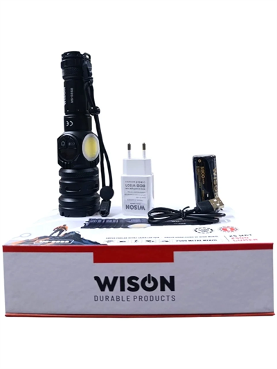 2500 Lümen 25 Wat 5000 Mah Pil Şarj Edilebilir Uzun Menzilli El Feneri Ws-6868 Bx40