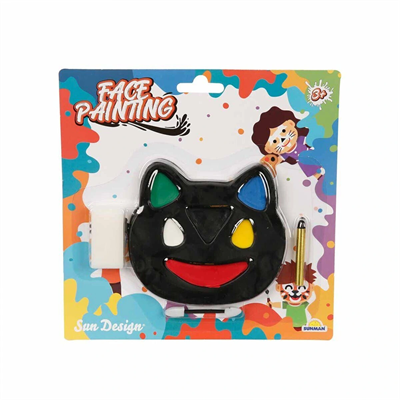 2591 SUN-RST-SDN-YÜZ BOYASI 1 KALEMLİ 6 RENKLİ KEDİ ŞKL KRTL