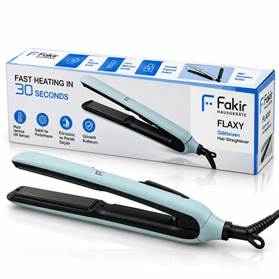 Saç Düzleştirici 25 mm Seramik Plakalı Hızlı Isınan 360 Döner Kablo Flaxy BX-316842