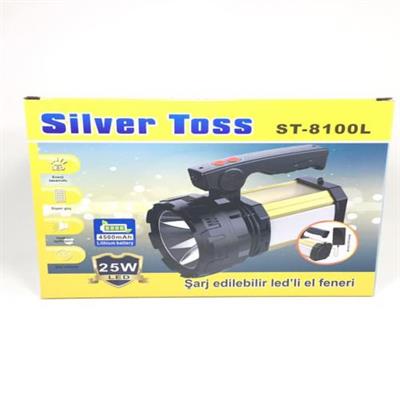 25w Şarj Edilebilir Ledli El Feneri Usb Çıkışlı (3936)