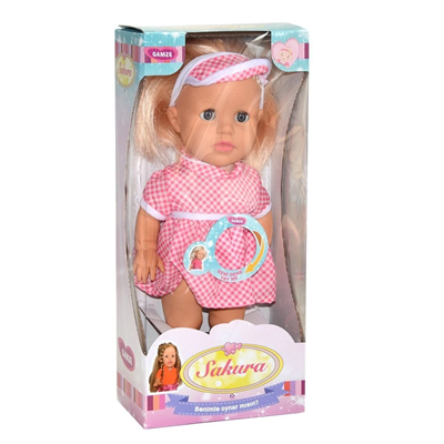 2671 Gamze, Oynar Gözlü Konuşan Sakura Bebek - 1  Adet Stokta Olan Gönderilir