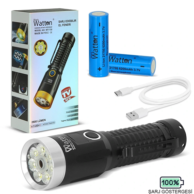 2800 Lümen Özel Seri Yeşil Lazer Özellikli Mıknatıslı  Wt-735
